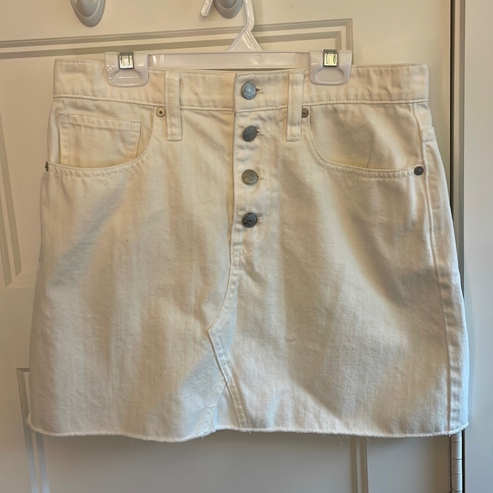 Madewell Denim A-Line Mini Skirt - Picture 4 of 9